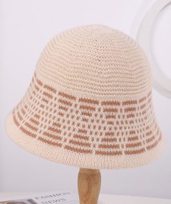 Classic presbyopic lambswool double-sided bucket hat