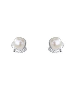 New style bow full diamond letters small fragrant style earrings