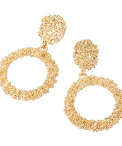 Classic edging masonry earrings