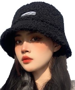 Classic presbyopic lambswool double-sided bucket hat