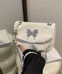 Small Classic Double Flap Navy Lambskin Light Gold Hardware