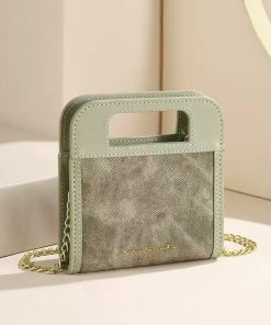 Cleo brushed leather shoulder bag – Black