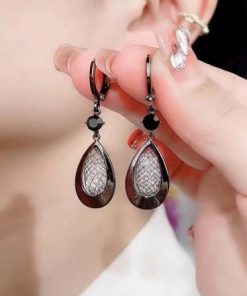 Pearl Diamond Long Earrings