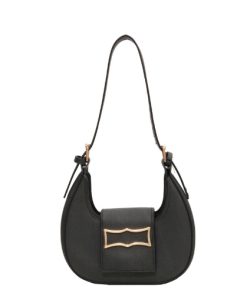Bias embroidered saddle bag blue