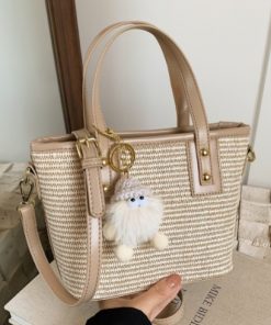 Ladies Fashion Classic Blue Print Chain Handbag