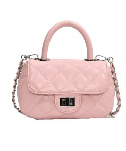 Ladies Sheepskin Chain Mobile Phone Bag